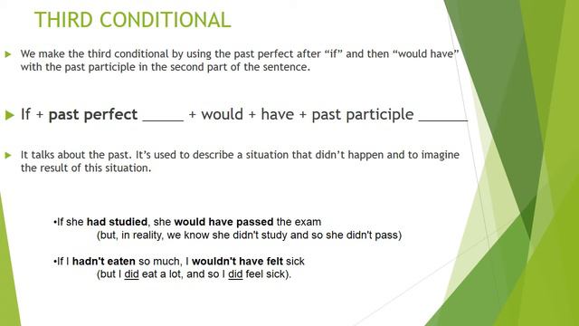PAST PERFECT, THIRD CONDITIONAL AND MODALS IN PAST смотреть онлайн