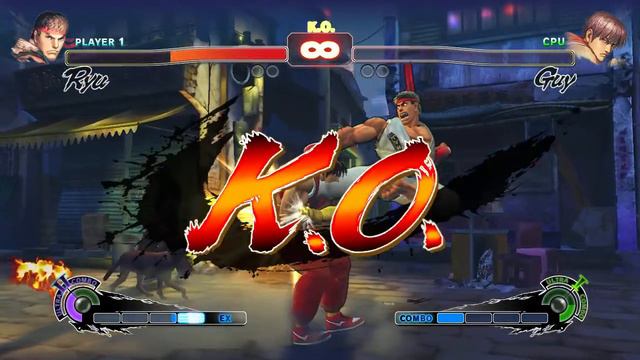 Super Street Fighter IV Arcade Edition : Ryu (me) Vs Guy смотреть онлайн