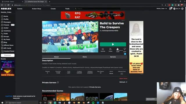 3D MODELING LIVE | Roblox Natalie Clabo смотреть онлайн