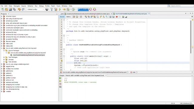 how to add variable using float and char keyword in java in Netbean #java #program #computer #trend смотреть онлайн
