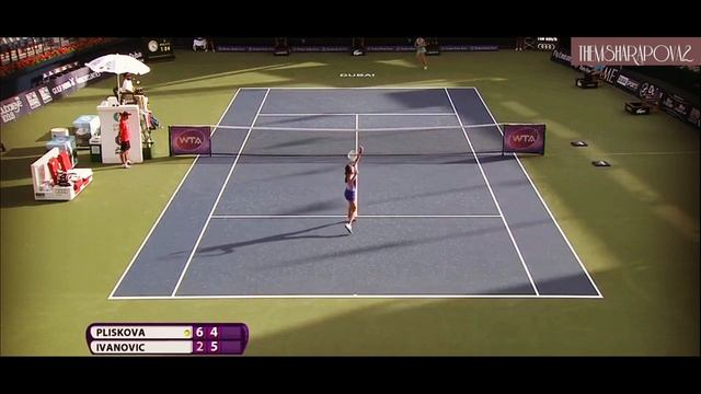 Karolina Pliskova vs Ana Ivanovic Dubai 2015 Highlights смотреть онлайн
