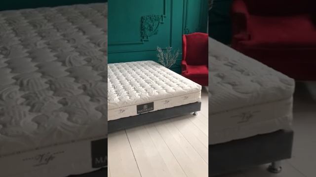 Cъемный трикотажный чехол для матраса MaterLux с узором смотреть онлайн