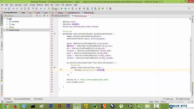 Android app Development - Make a Web Browser in 2 hours - 011 - Loading a URL смотреть онлайн