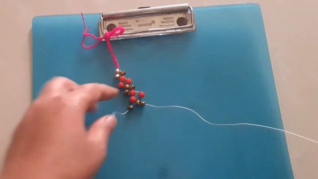 How To Make Rakhi With PEARLS At Home/Easy Perl Rakhi/DIY/Beads Rakhi Kaise Banate Hain Design смотреть онлайн