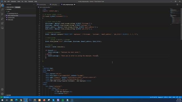 PHP MySQL Prepared Statements CRUD Complete Course with Free Source Code смотреть онлайн