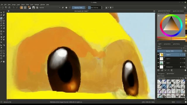 Krita | Draw Pikachu Pokemon (Speed Art) смотреть онлайн