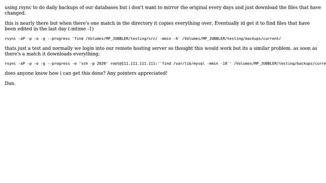 DevOps & SysAdmins: rsync and find files edited in last day смотреть онлайн