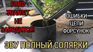 Не заводится Ford Transit! Ошибки по форсункам. Откуда в блоке управления двигателем солярка?!