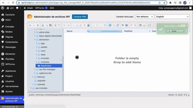 Cómo administrar archivos y carpetas desde el escritorio de WordPress ? смотреть онлайн