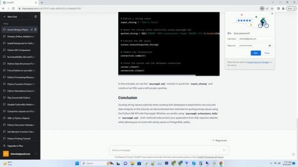 How to quote a string value explicitly Python DB APIPsycopg2