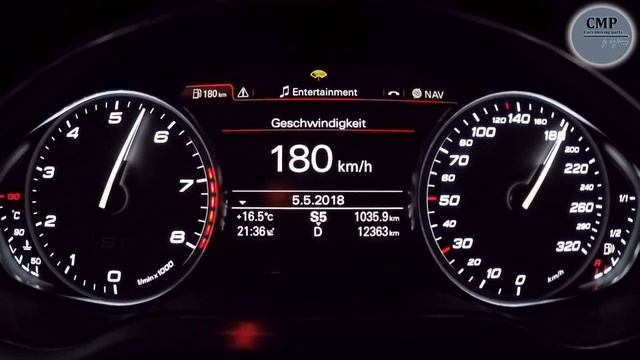 Audi S8 plus 0-309kph - Vmax, acceleration and sound смотреть онлайн