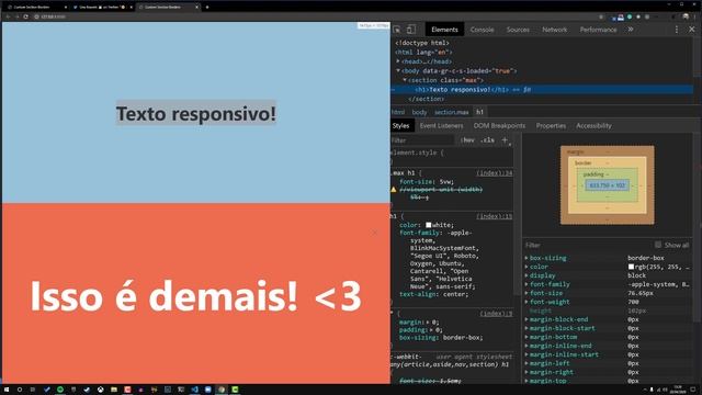 Criando textos responsivos com CSS (Viewport Units, min/max) смотреть онлайн