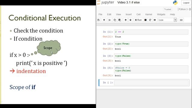 Python 3.1 Conditions and Loops : If Else смотреть онлайн
