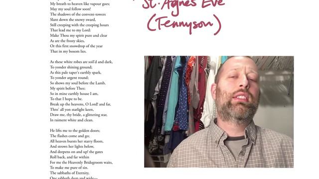 "St. Agnes' Eve" (Alfred Lord Tennyson) - Poetry Read-Aloud & Reaction/Analysis смотреть онлайн