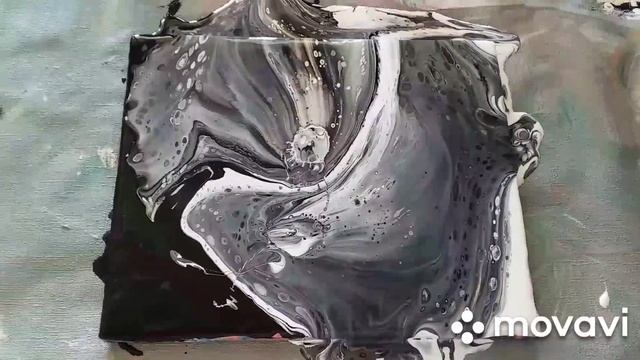 Акриловая заливка. Черная и белая магия! смотреть онлайн