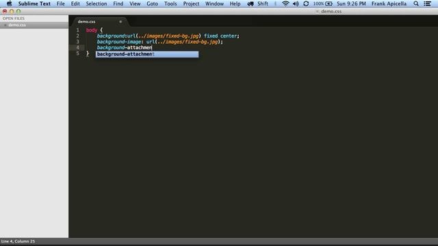 Fixed Background Image: CSS Code Snippet