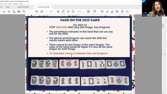 Mah Jongg 2023 Card Review 4 10 23 смотреть онлайн