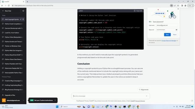 Putting Copyright Symbol into a Python File смотреть онлайн