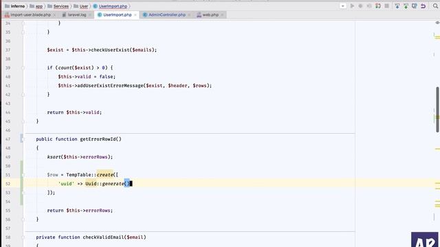 Inferno #20: Working on downloading the files Laravel import user CSV upload смотреть онлайн