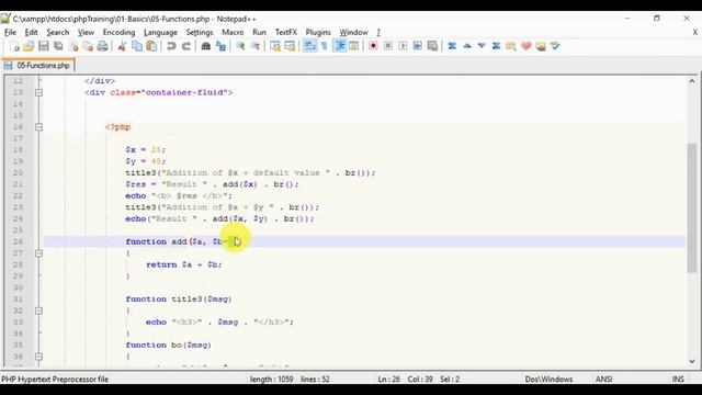 #10 Functions || PHP in Tamil смотреть онлайн
