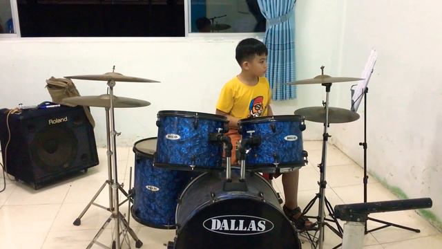 Drum Play Along: Full Rudder. Thần Đồng đánh trống Bảo Nam sau 2 tháng học trống tại Drummer Hữu. смотреть онлайн
