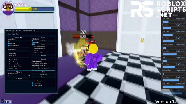 [NEW] Roblox A Universal Time AUT Script Hack GUI Pastebin 2023: Auto Farm, Stands Hack & More! смотреть онлайн