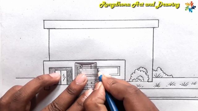 Draw | Hospital Easy Drawing | Pencil Drawing Tutorial смотреть онлайн