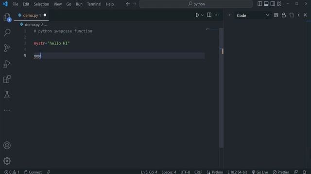 swapcase in python | swapcase hackerrank solution смотреть онлайн