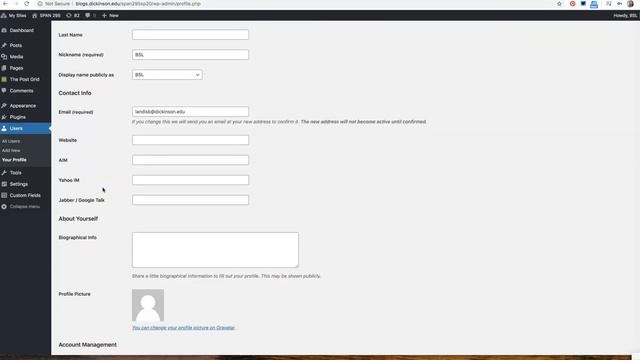 Wordpress authentication and change password and nick name смотреть онлайн