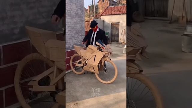 Делаем из картона мотоцикл | велосипед смотреть онлайн