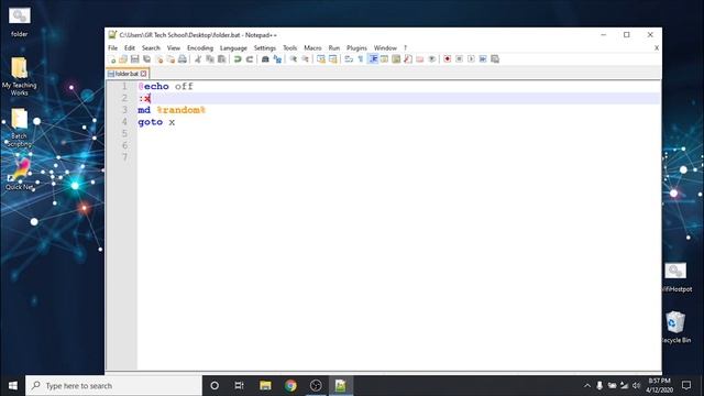 19.Make random folders using CMD and Batch Scripting. смотреть онлайн