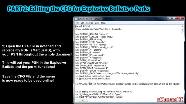 TUTORIAL: CFG Mod Menu with Explosive Bullets // 1.14 MW2 {USB Mod Menu} смотреть онлайн