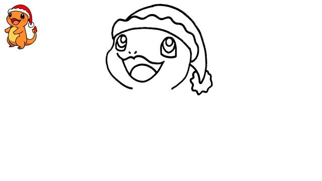 HOW TO DRAW CHRISTMAS CHARMANDER ? смотреть онлайн
