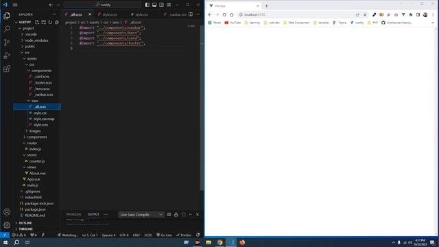 sass component connect to main style sheet смотреть онлайн