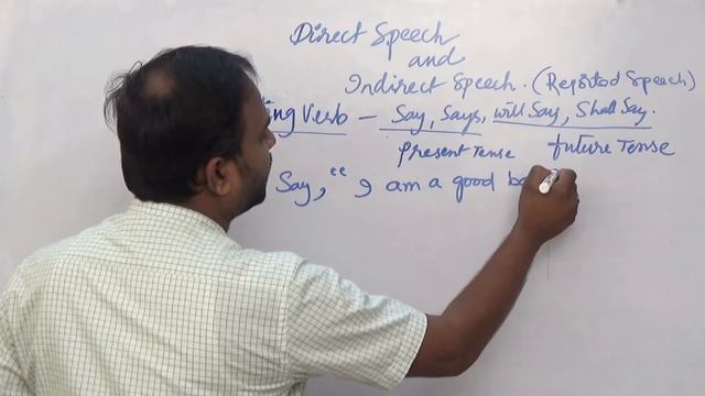 Direct and Indirect Speech | Say, Says, Will-Shall Say (Present And Future Tense In Reporting Verb) смотреть онлайн
