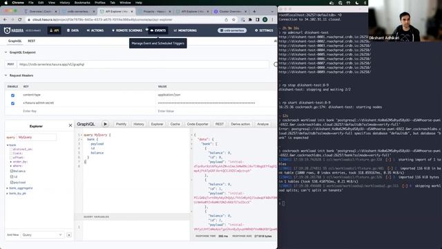 Learn how to use instant GraphQL APIs with Hasura & CockroachDB смотреть онлайн