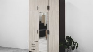 Шкаф 3 дверный с ящиками венге\лоредо.ШКАФ39