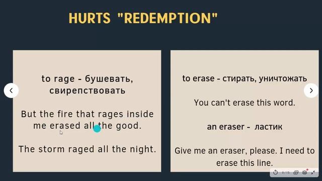 Английский по песням и фильмам. Разбор песни группы Hurts "Redemption" смотреть онлайн