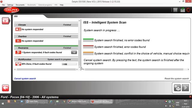Delphi DS150e - ISS scan & clear DTC codes смотреть онлайн