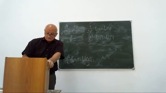 Лекция по математике. Тема: Дифференциальные уравнения первого порядка смотреть онлайн