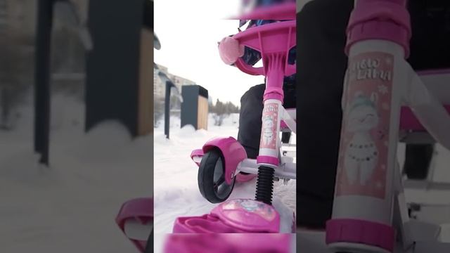 Детский снегокат InHome Kids с выдвижными колёсиками