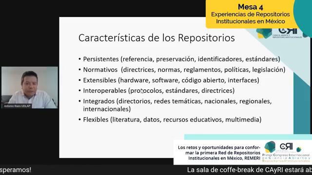 Experiencias de repositorios institucionales en México. Mesa de trabajo 4 смотреть онлайн