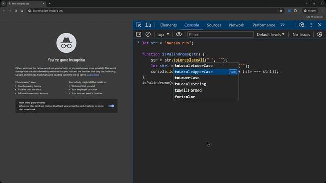 Code a palindrome checker in js смотреть онлайн
