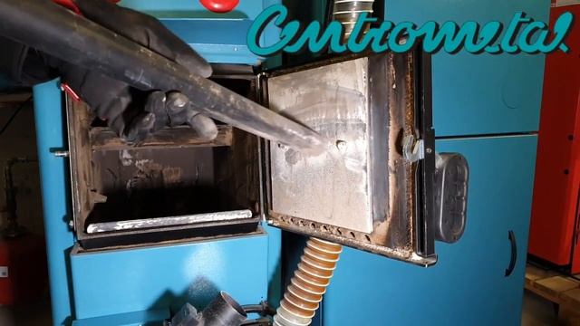 EKO CK P | Granulu apkures katla tīrīšana | Чистка пеллетного котла | How to clean pellet boiler смотреть онлайн