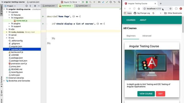 ? Angular E2E (End To End) Testing - Hello World with Cypress смотреть онлайн