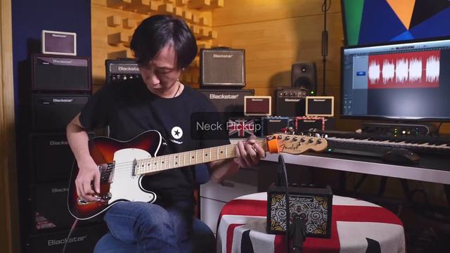 Blackstar Fly 3 Sugar skull mini amp Overdrive tone demo（Fender Elite Telecaster） смотреть онлайн