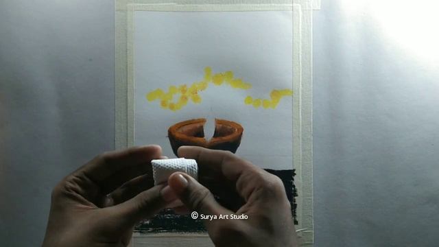 Realistic Diwali Drawing For Beginners-Oil Pastel смотреть онлайн