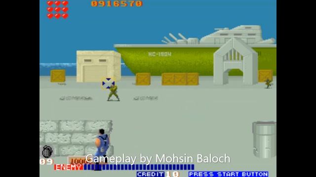 Cabal 1988 - Arcade Game play смотреть онлайн