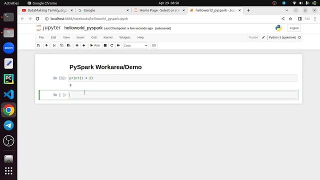 How to Write PySpark Code on Jupyter Notebook in Tamil(தமிழ்) |Python| Part 5 |DMT| DataMaking Tami смотреть онлайн