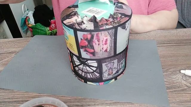 Мусор в дело! Декор круглой коробки рукавом. смотреть онлайн